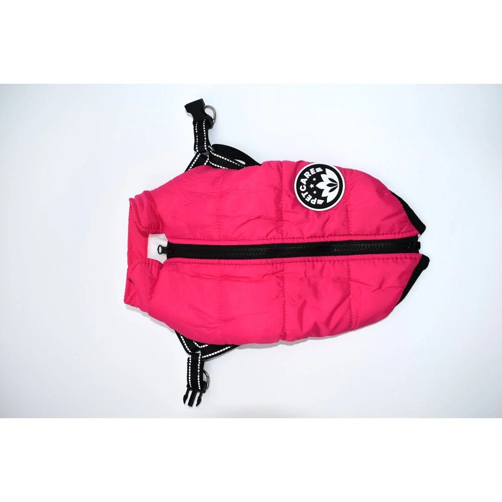 Petcare Dog Coat with Reflective Harness Built in Waterproof Jackets Warm Pet LG